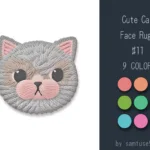 Cute Cat Face Dance Rug #11 Samtuse963