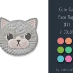Cute Cat Face Dance Rug #11 Samtuse963