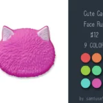 Cute Cat Face Dance Rug #12 Samtuse963