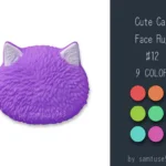 Cute Cat Face Dance Rug #12 Samtuse963