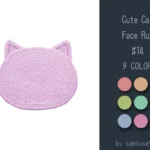 Cute Cat Face Dance Rug #14 Samtuse963