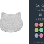 Cute Cat Face Dance Rug #14 Samtuse963