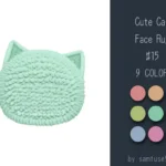 Cute Cat Face Dance Rug #15 Samtuse963
