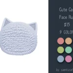 Cute Cat Face Dance Rug #15 Samtuse963