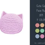 Cute Cat Face Dance Rug #15 Samtuse963