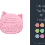 Cute Cat Face Dance Rug #15 Samtuse963