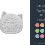 Cute Cat Face Dance Rug #15 Samtuse963