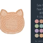 Cute Cat Face Dance Rug #17 Samtuse963
