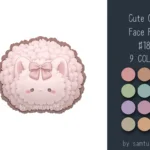Cute Cat Face Dance Rug #18 Samtuse963