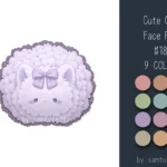 Cute Cat Face Dance Rug #18 Samtuse963