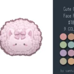 Cute Cat Face Dance Rug #18 Samtuse963
