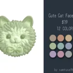 Cute Cat Face Dance Rug #19 Samtuse963