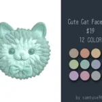 Cute Cat Face Dance Rug #19 Samtuse963