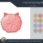 Cute Cat Face Dance Rug #8 Samtuse963
