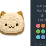 Cute Cat Face Dance Rug #9 Samtuse963