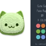 Cute Cat Face Dance Rug #9 Samtuse963