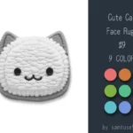 Cute Cat Face Dance Rug #9 Samtuse963