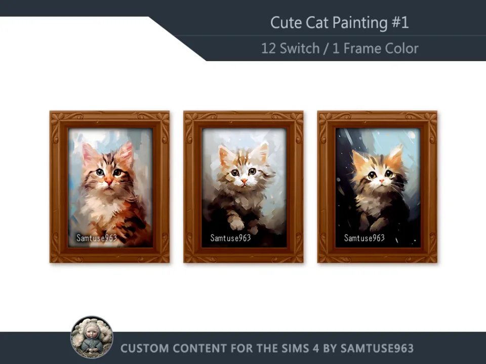 Cute Cat Painting #1 Sellable Samtuse963