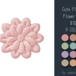 Cute Fluffy Flower Dance Rug #10 Samtuse963