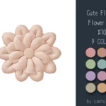 Cute Fluffy Flower Dance Rug #10 Samtuse963
