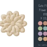 Cute Fluffy Flower Dance Rug #10 Samtuse963