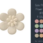 Cute Fluffy Flower Dance Rug #11 Samtuse963