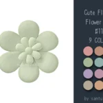 Cute Fluffy Flower Dance Rug #11 Samtuse963