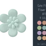 Cute Fluffy Flower Dance Rug #11 Samtuse963