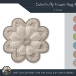 HQ Cute Fluffy Flower Dance Rug #17 Samtuse963