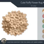 HQ Cute Fluffy Flower Dance Rug #18 Samtuse963