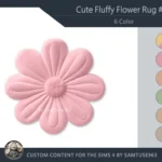 HQ Cute Fluffy Flower Dance Rug #19 Samtuse963