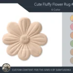 HQ Cute Fluffy Flower Dance Rug #19 Samtuse963