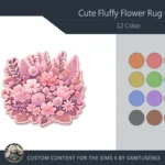 Cute Fluffy Flower Dance Rug #22 Samtuse963