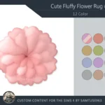 HQ Cute Fluffy Flower Dance Rug #3 Samtuse963