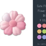 Cute Fluffy Flower Dance Rug #6 Samtuse963