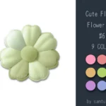 Cute Fluffy Flower Dance Rug #6 Samtuse963