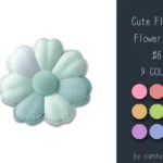 Cute Fluffy Flower Dance Rug #6 Samtuse963