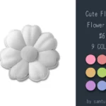 Cute Fluffy Flower Dance Rug #6 Samtuse963