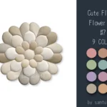 Cute Fluffy Flower Dance Rug #7 Samtuse963