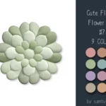 Cute Fluffy Flower Dance Rug #7 Samtuse963