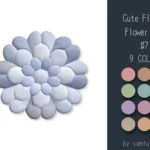 Cute Fluffy Flower Dance Rug #7 Samtuse963