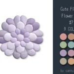 Cute Fluffy Flower Dance Rug #7 Samtuse963