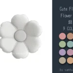 Cute Fluffy Flower Dance Rug #8 Samtuse963