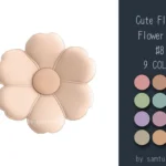 Cute Fluffy Flower Dance Rug #8 Samtuse963