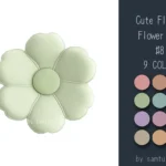 Cute Fluffy Flower Dance Rug #8 Samtuse963