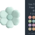 Cute Fluffy Flower Dance Rug #8 Samtuse963