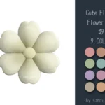 Cute Fluffy Flower Dance Rug #9 Samtuse963