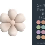 Cute Fluffy Flower Dance Rug #9 Samtuse963