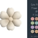 Cute Fluffy Flower Dance Rug #9 Samtuse963