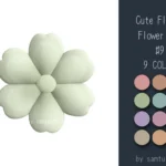 Cute Fluffy Flower Dance Rug #9 Samtuse963